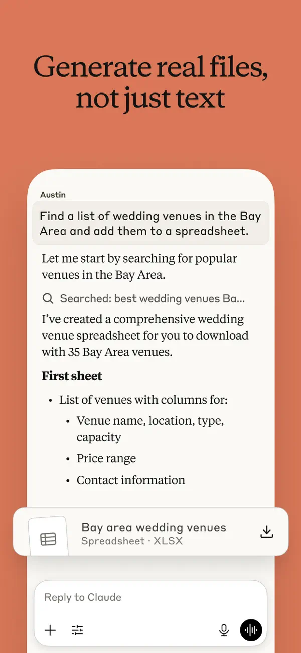 Official Claude screenshot showing research and deep work flows.