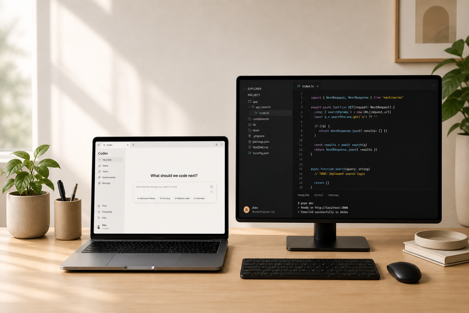 OpenAI Codex desktop app.