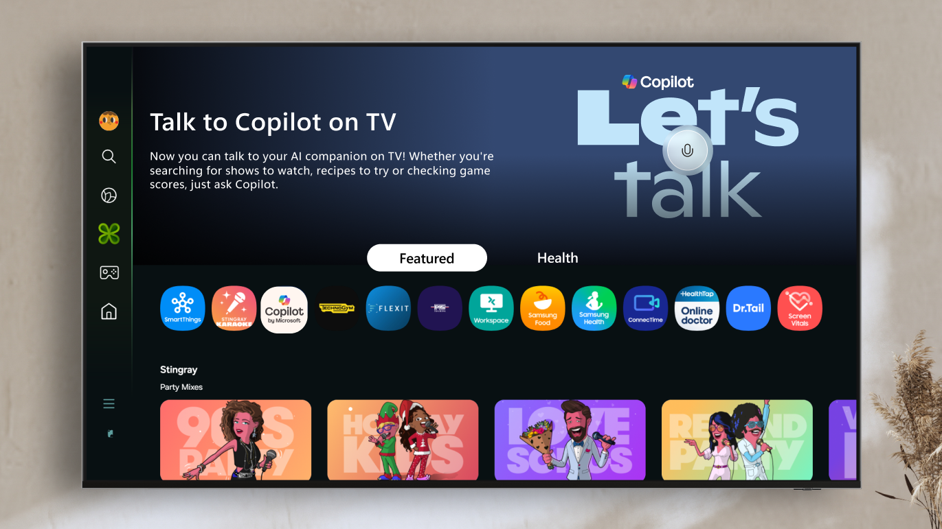 A smarter way to talk to your TV: Microsoft Copilot launches on Samsung TVs and monitors | Microsoft Copilot Blog