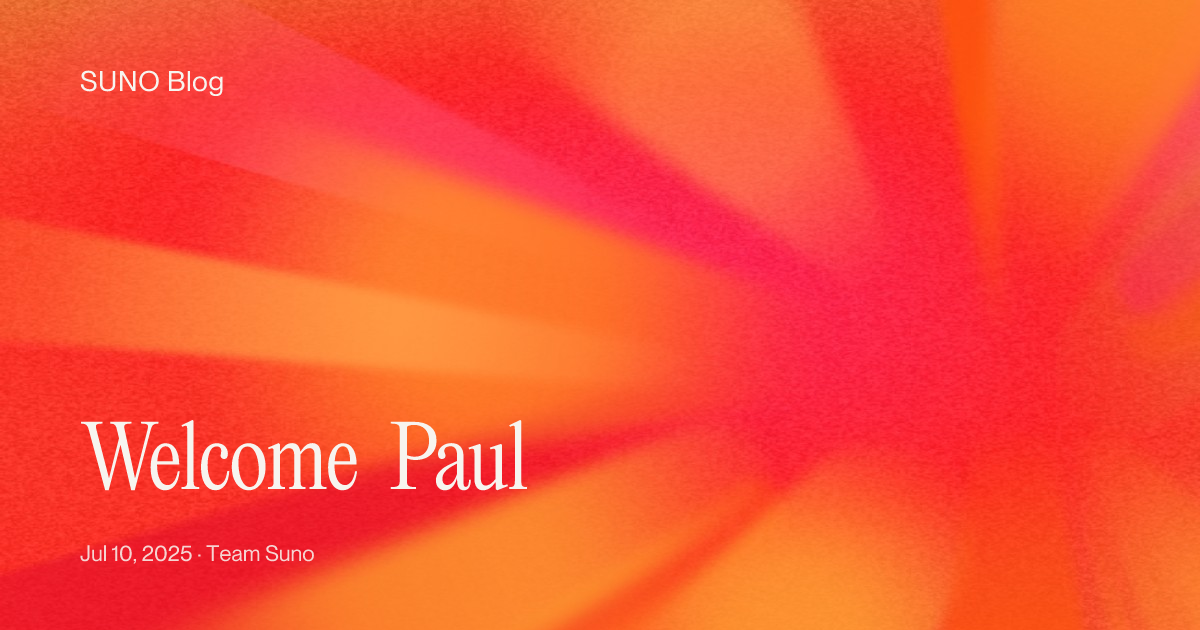 Welcome Paul